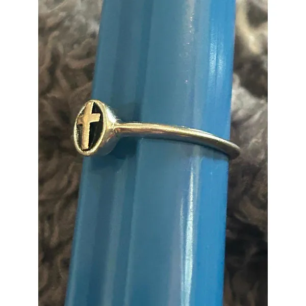 Cross ring 925 sterling silver z13 size 9 - Image 3