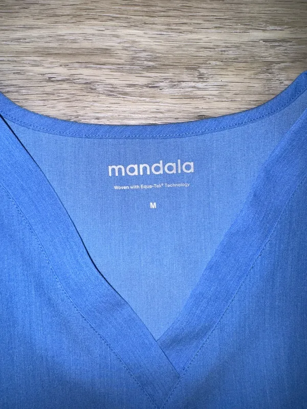 Mandala Scrub Set Blue Size M - Image 3