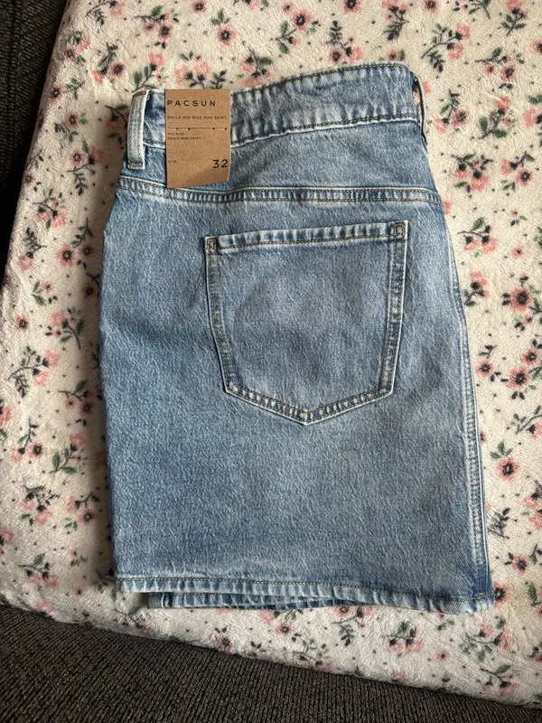 PacSun Bella Mini Skirt Denim - Image 3