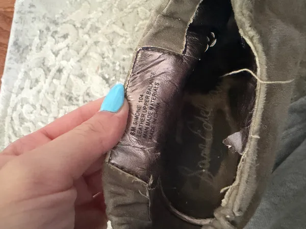 Sam Edelman Boots Suede Leather Grey - Image 6