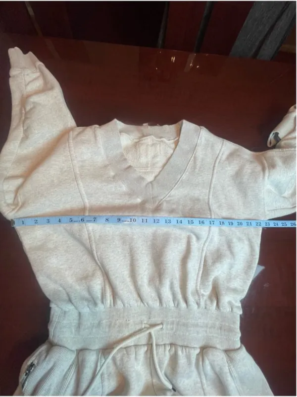 Free People Movement Intercept Romper in Heather Grey Fleece Cotton Lounge Sz M - Image 13