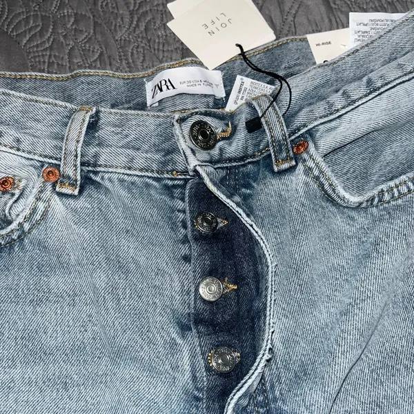 Zara HiRise Straight Jeans - Image 4