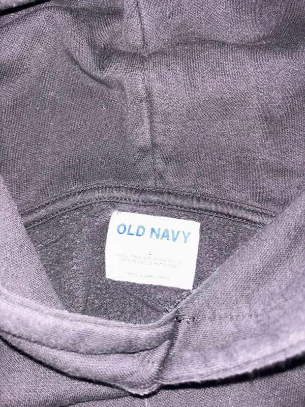 Old Navy Black Oversized Hoodie  - Image 2