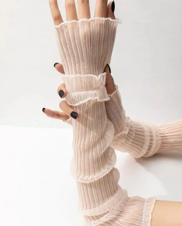 Fantasy Fingerless Gloves Arm Sleeves New - Image 6