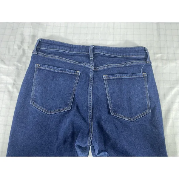 Old Navy Women’s WOW Flare High-Rise Blue Denim Flared Jeans Size 12 - Image 12