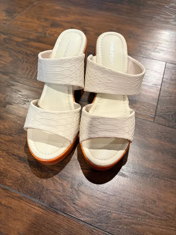 Maurice’s Open Toe Heels - Image 2