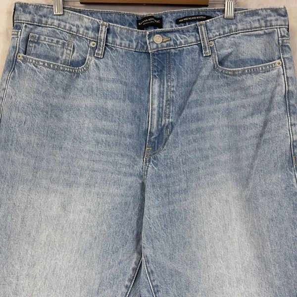 Banana Republic High-Rise Relaxed Bootcut Jeans Womens 33 Long Minimal Preppy‎ - Image 3