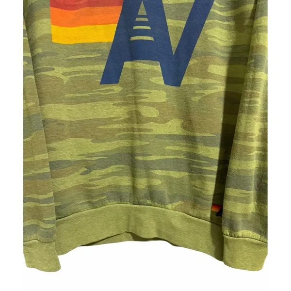 Aviator Nation Logo Camo‎ Crew Sweatshirt Size XS - Image 5