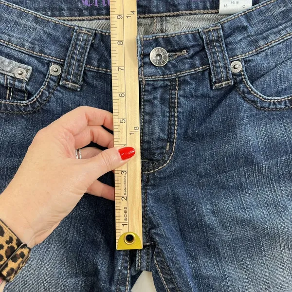 Cruel Denim 13 30L‎ Blake Jeans Blue Bootcut Stretch Western Distressed Rocky - Image 11