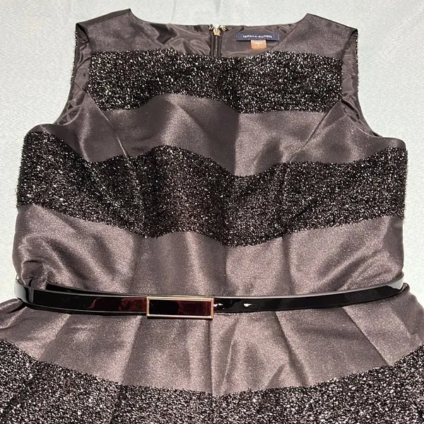Tommy Hilfiger‎ Metallic Stripe Fit & Flare Dress C26 - Image 5