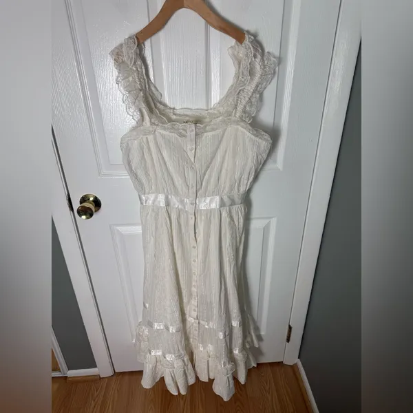 For Love & Lemons Sweet Summer Midi Dress XL - Image 3