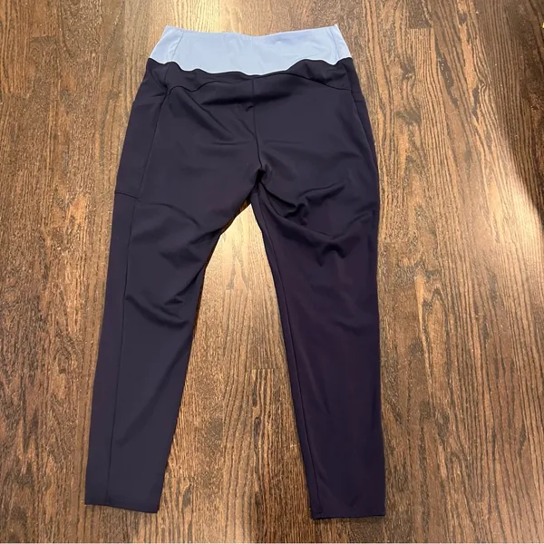 Soma Nonstop Women’s Navy Leggings - Light Blue Contrast - Image 8