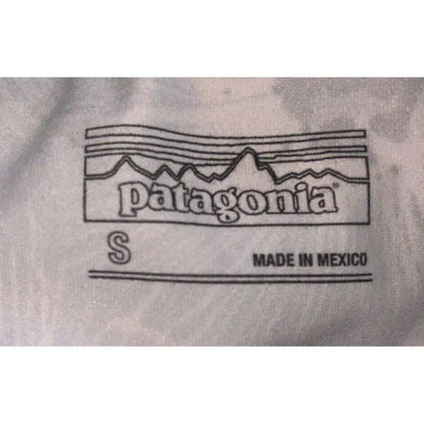 Patagonia Morning Glory Floral Dress Sz Small Gray White Stretch Sporty Active - Image 4