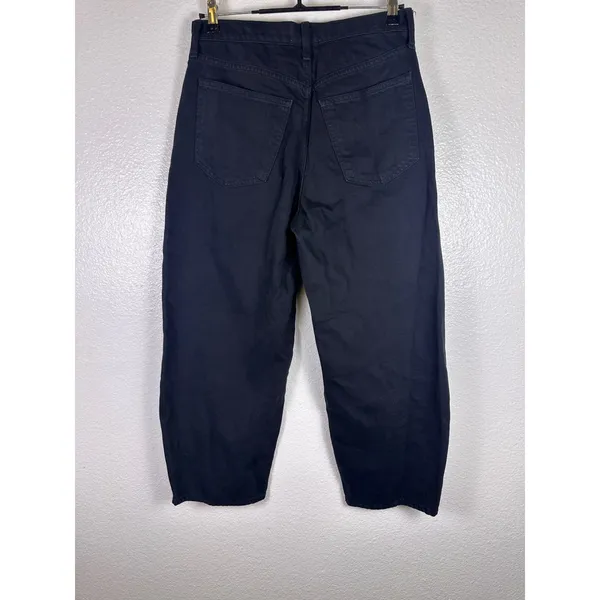 Universal Thread Women Black High‎ Rise Easy Barrel Jeans Size 6 Cotton Denim - Image 2