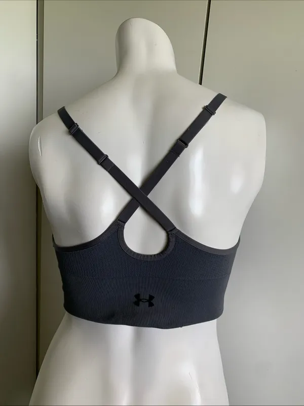 Under Armour vanish seamless low size medium gray sports bra - Image 3