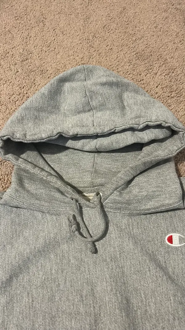 Champion Gray  Hoodie - Image 5