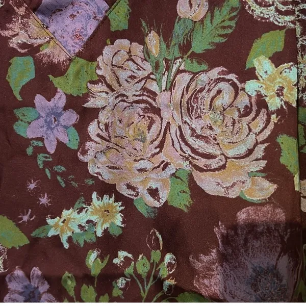 NWOT Free People Intimately It's That Simple Tank in Floral Rose Print Sz L - Image 6