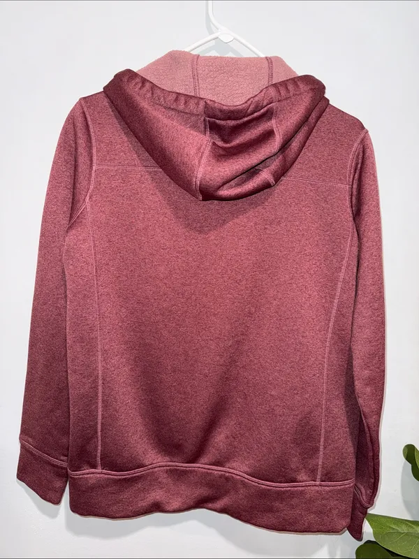 Burton Men's Full-Zip Hoodie in Burgundy - Image 4
