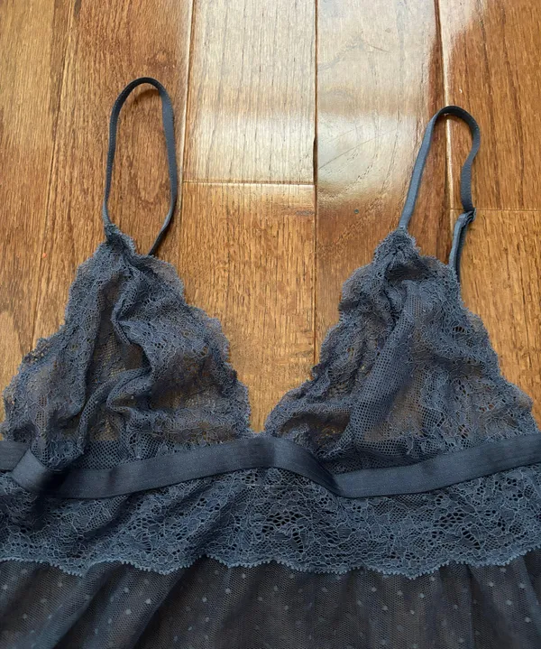 NWOT Victoria’s secret blue sheer lace babydoll chemise slip - Image 3