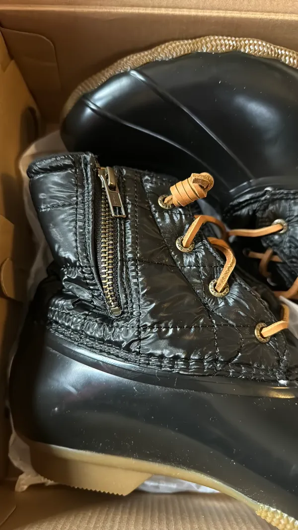 Sperry New In Box Salt Water Shiny Quilt Boots - Image 3