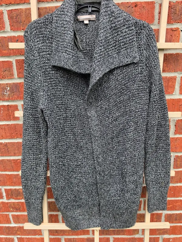 Banana Republic Tumbled Pebble Wool Blend Open Shawl Cardigan Size Small - Image 6
