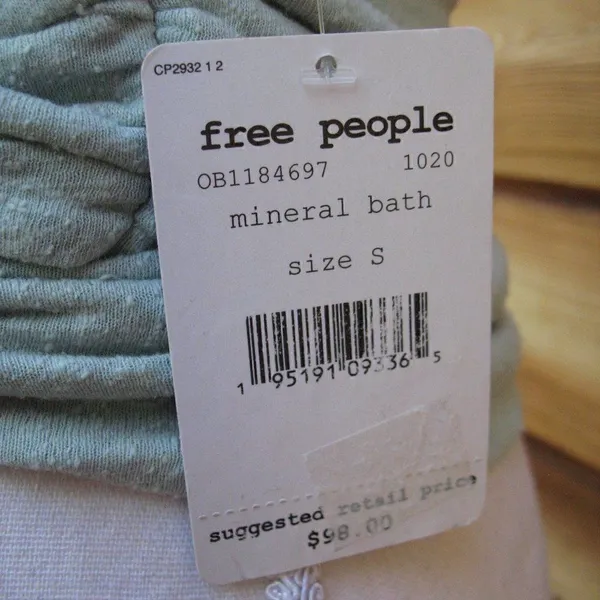 NWT Free People Light Green Wrap Tank Top - Image 8