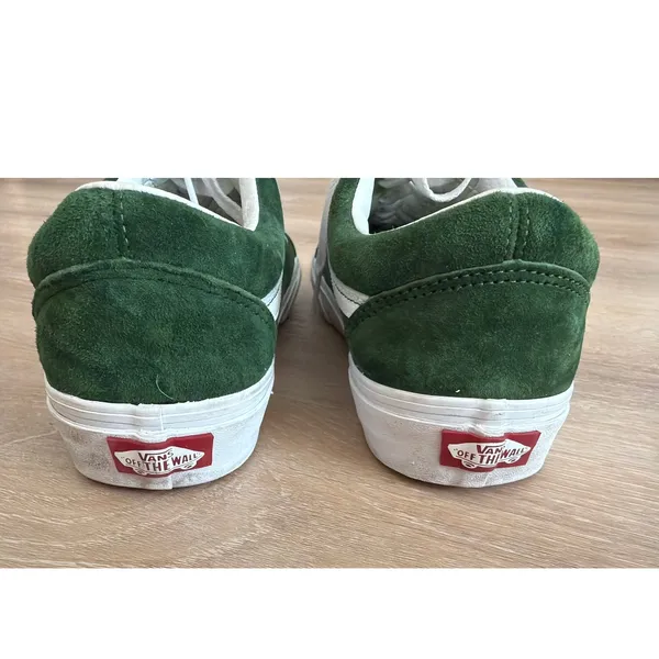 Vans Old Skool Pig Suede Dark Green Shoes Women's 9.5 Men's 8 - Image 5