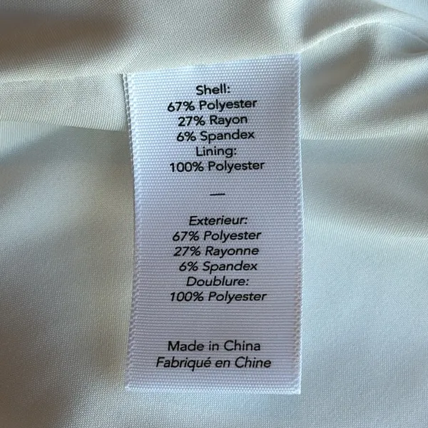 NWOT Likely white puffed short sleeve mini dressy dress fully lined size 6 - Image 11