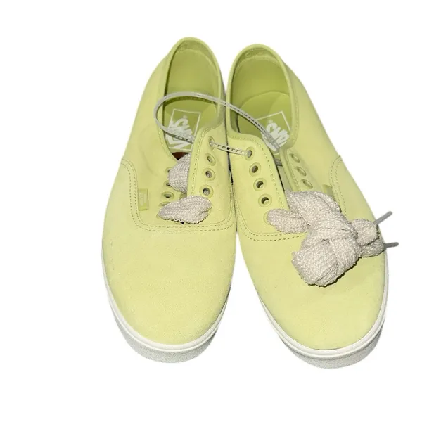NEW VANS lowpro suede sneakers Lime Green SZ M 7.5 W 9 - Image 6