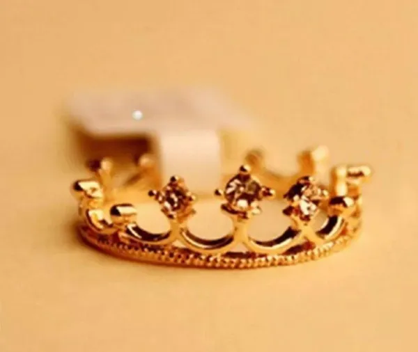 Gold Plated Crown Ring - Image 5