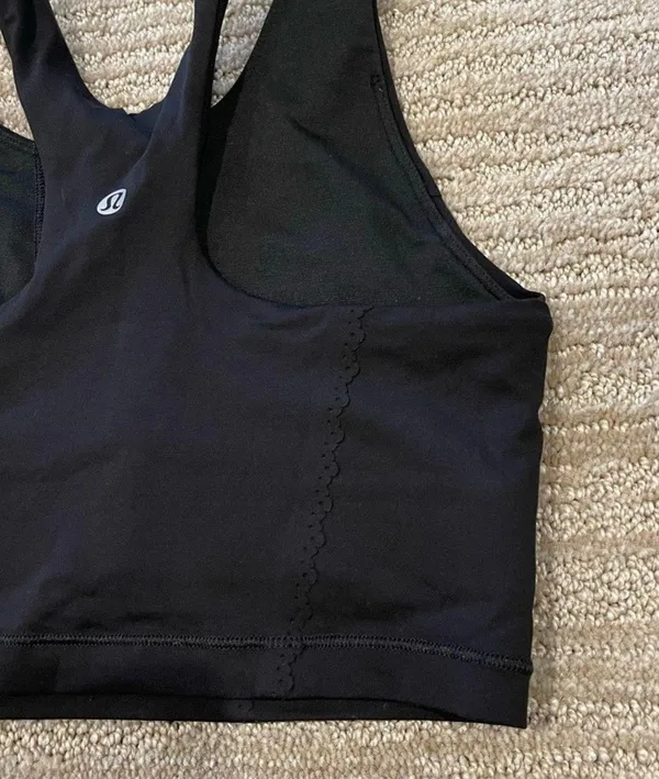Lululemon Athletica Black Crop Top - Image 3