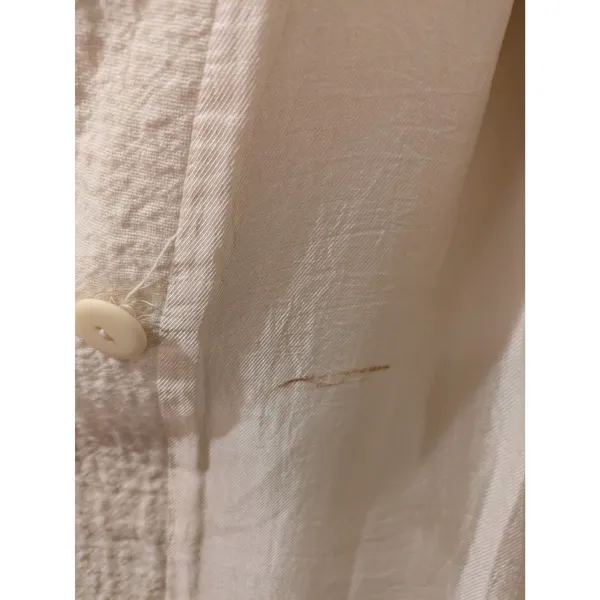 Zara Soft Cream Ladies Double Breasted Coat Size XS - Image 13