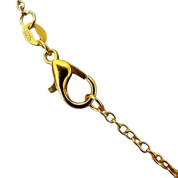 Bunny in the Clouds Gold-Tone Enamel Necklace - Image 11