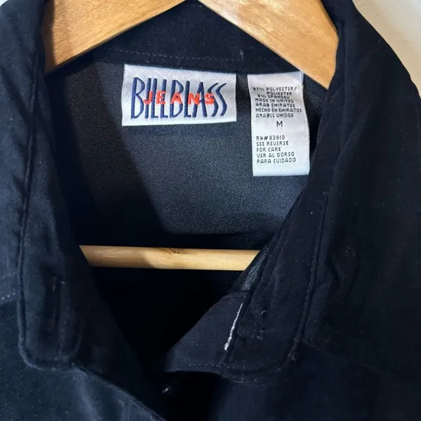 Vintage Bill Blass Christmas Velvet Embroidered shirt jacket‎ womens medium - Image 3