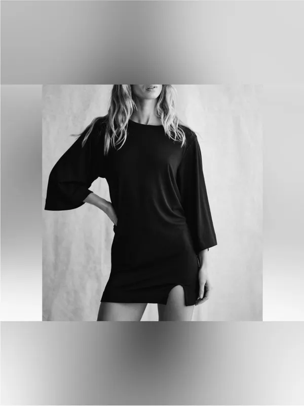 NWT Free People Free-Est Good Feels Tee Mini Dress - blue Poseidon navy - Small - Image 7