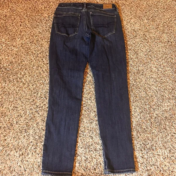 American Eagle Super Stretch X4 Dark Wash‎ Denim Jeans - Size 2 Short - Image 7