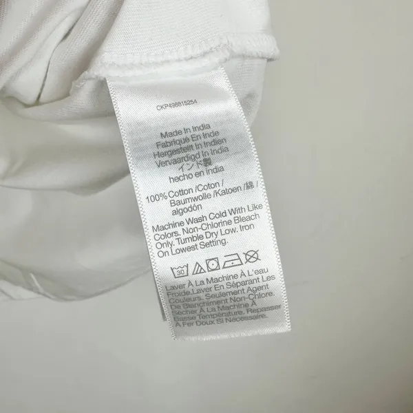 J.Crew Madewell Puff Sleeve Tee Shirt Cotton Top Relaxed Minimalist Eyelet White S NWT - Image 10