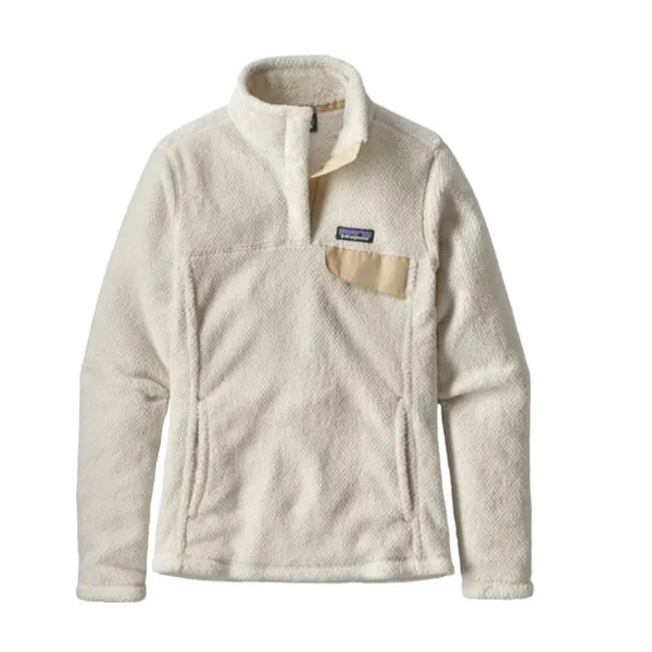 PATAGONIA Polartec Fleece Snap-T Pullover Women XS Cream Gorpcore Outdoor Casual - Image 2