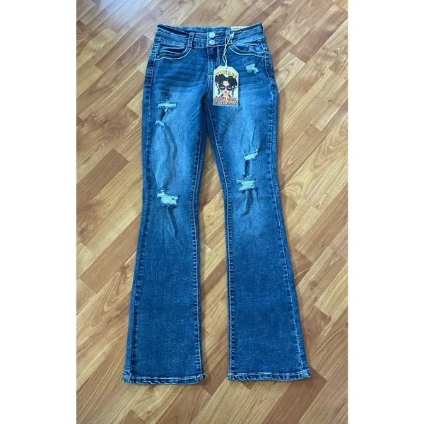 Vintage Almost Famous High Rise Bootcut‎ Jean - Image 2