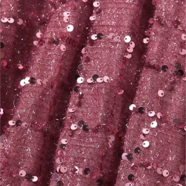 Elliatt Aubree Puff‎ Sleeve Sequin Metallic Midi Dress Size XS - Image 6
