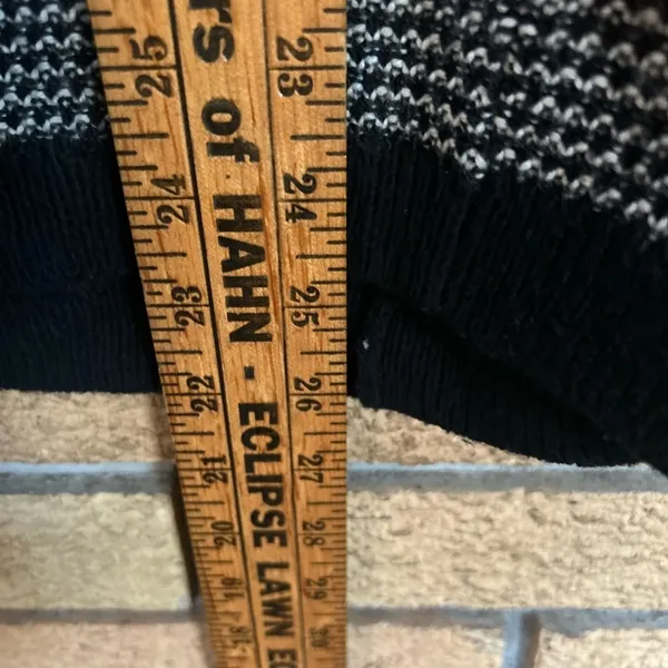 Madewell Riverside Pullover Crew Sweater in Dotweave Black & White Size Medium - Image 6