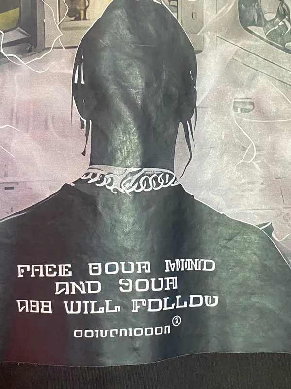 Travis Scott T-shirt Large Free Your Mind & Soul A$$ Will Follow Utopia Album - Image 3