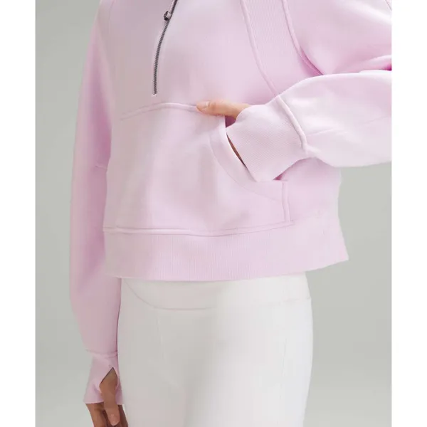 Lululemon Scuba Oversized Half-Zip Hoodie Meadowsweet Pink XS/S - Image 5
