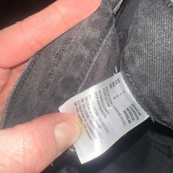 American Eagle black destroyed normcore 4 mom jeans - Image 3