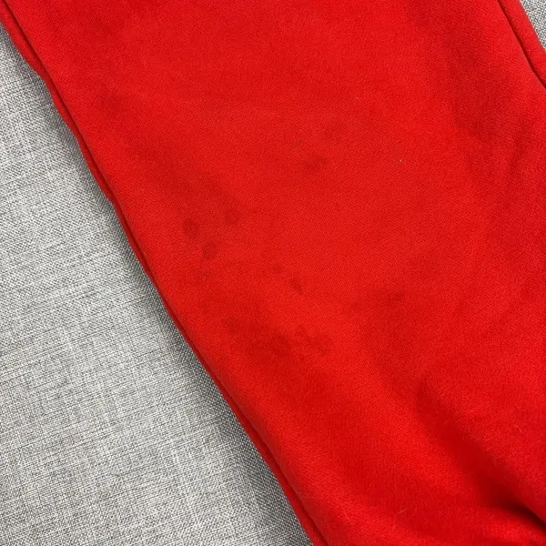 Comfrt Sweatpants Womens Small Red Fleece Jogger Elastic Waist Tapered - Image 3