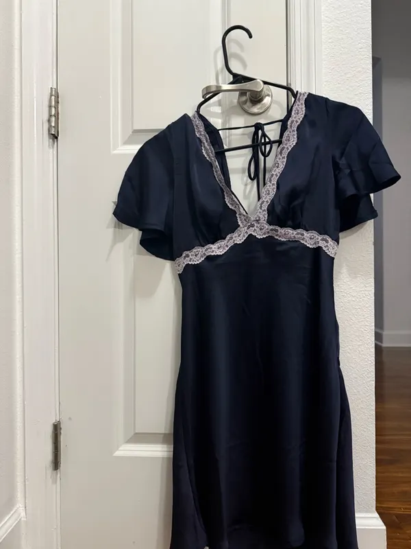 Jaron Mini Dress Navy - Image 2