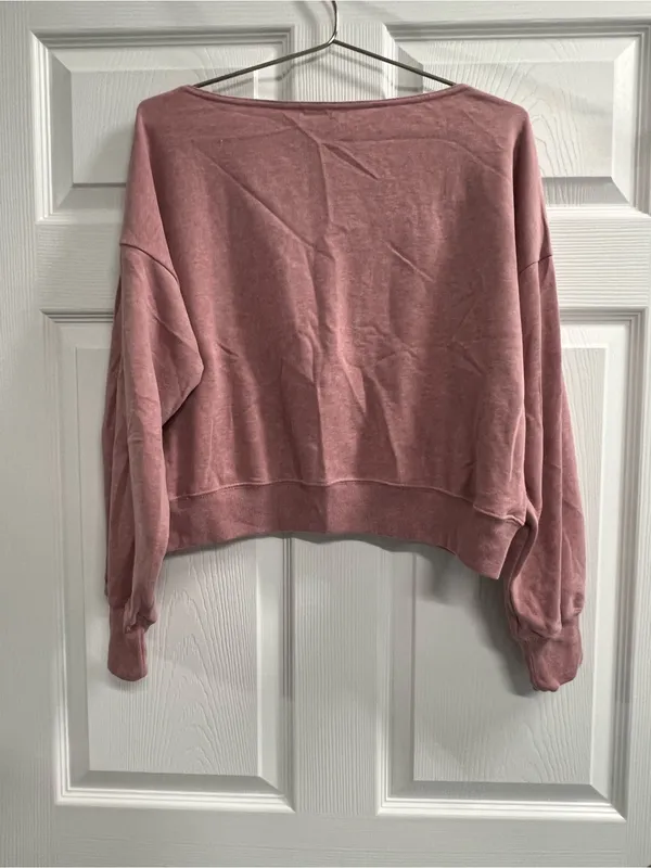 Hollister Pink Sweatshirt Size Small - VGUC - Image 2