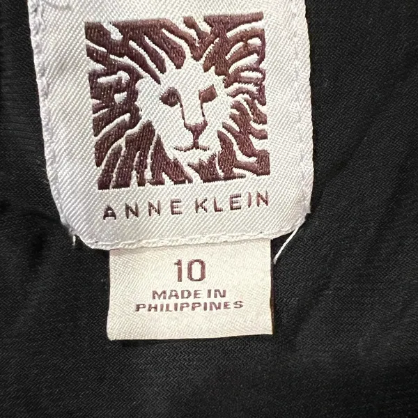 Anne Klein Textured Sleeveless midi Dress Black & White Size 10 - Image 6