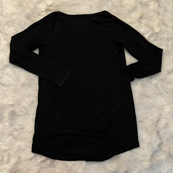Victoria’s Secret Pink Vintage Where’s My Gift Sequin Black Pajama Sleep Shirt M - Image 3