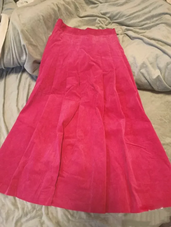 Hot pink Corduroy dress - Image 2
